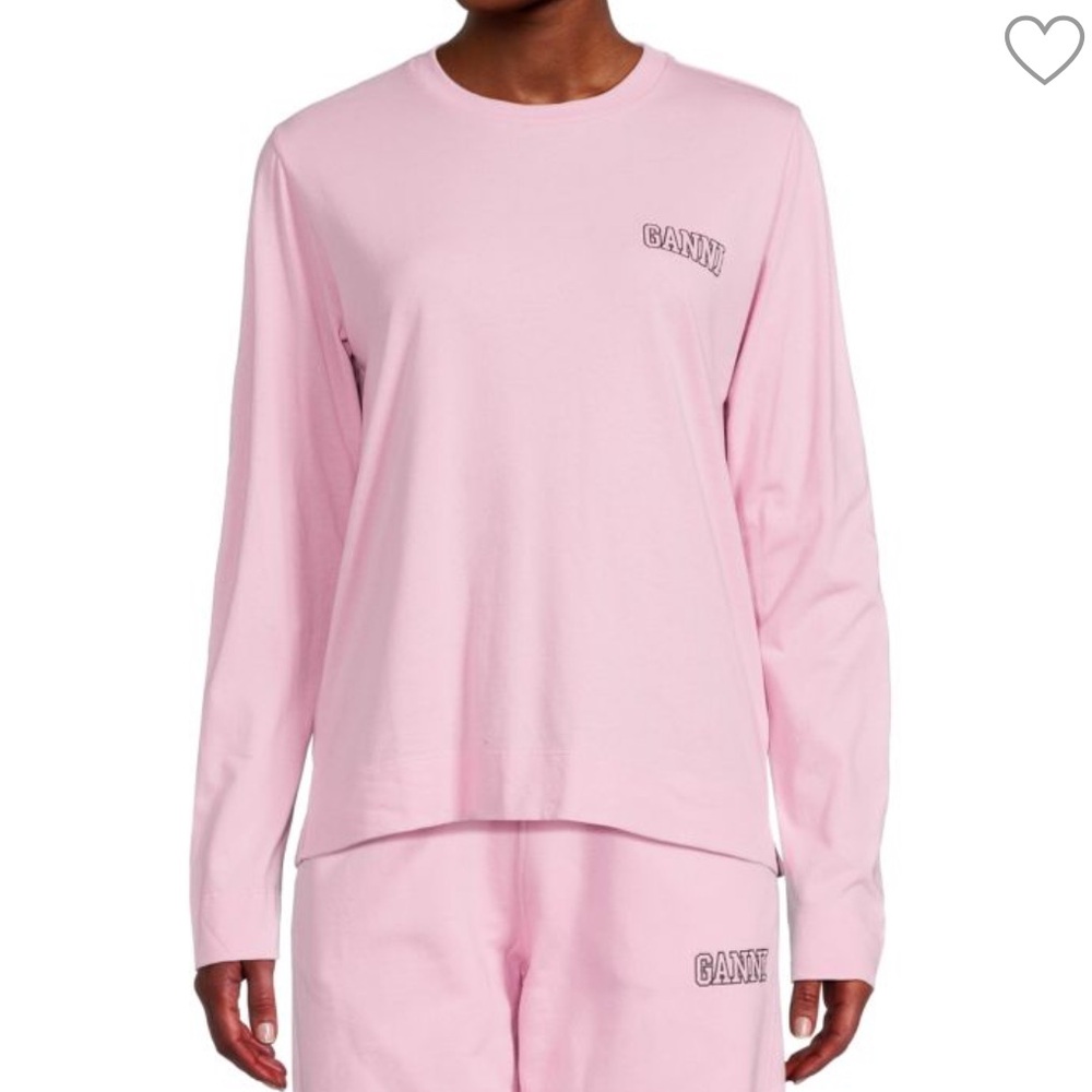 Ganni Logo Long Sleeve